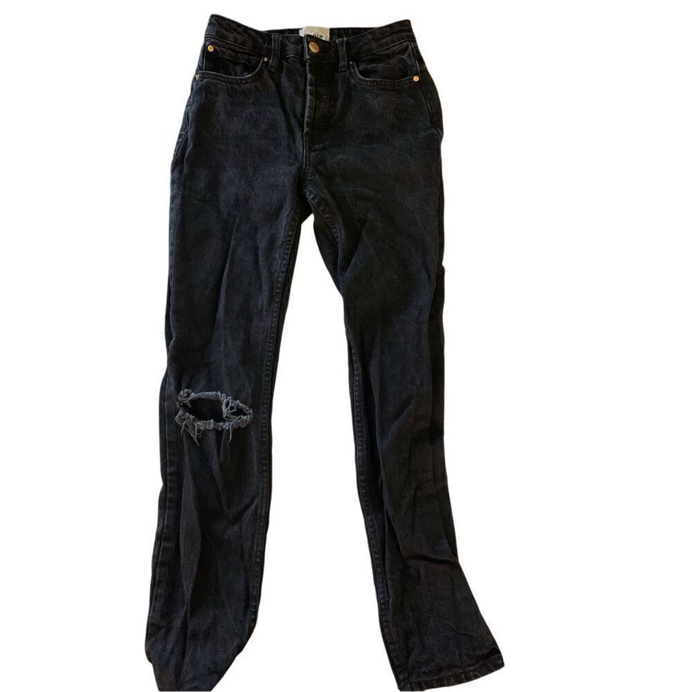 Sezane Denim jeans black women's size 25